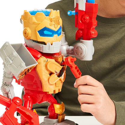 REASURE X Robots Gold Mega Treasure Bot Robot with Lights and Sounds; 25 Exciting Adventure Levels and Guaranteed Included Treasure with Real Gold Plating.