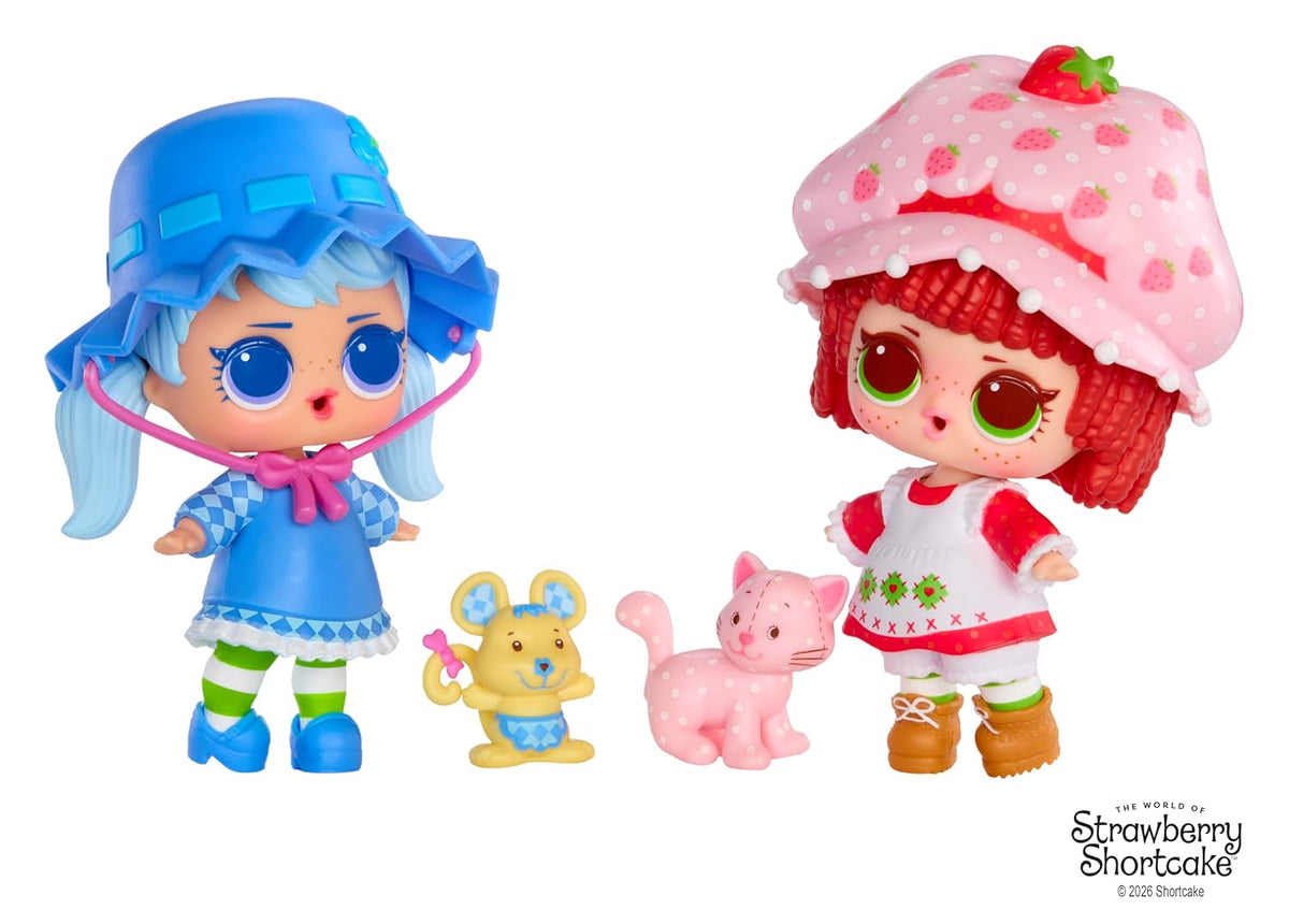 L.O.L. Surprise! Loves Strawberry Shortcake Tots – Scented Surprise Doll with Pet and Transforming Strawberry House