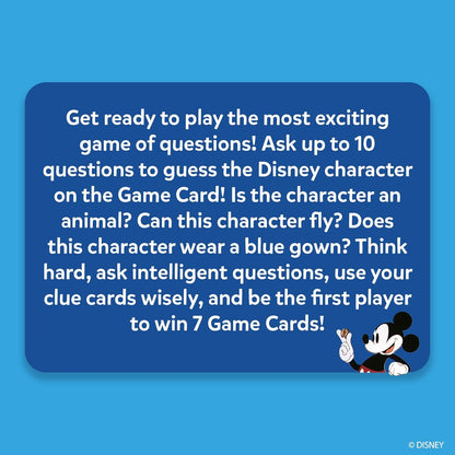 Skillmatics Guess in 10 Disney, Card Game for Girls, Boys, Kids, Teens, Adults, Who Love Cinderella, Mickey Mouse, Moana, Gifts for Ages 6, 7, 8, 9 and Up(PACK OF 5)