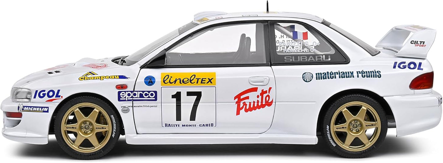solido 1:18 Subaru Impreza S5 WRC99 22B Blue 17 Panizzi/Panizzi Rally Monte Carlo 1999