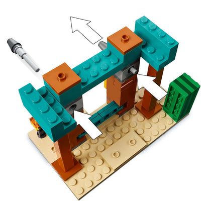 LEGO Minecraft 21267 The Illager Desert Patrol Battle Playset, 105 Pieces, 7+