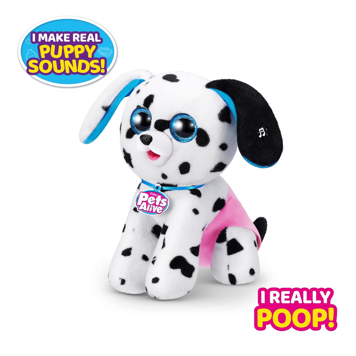 ZURU Pets Alive Dalmatian Interactive Toy Dog – Electronic Puppy for Kids