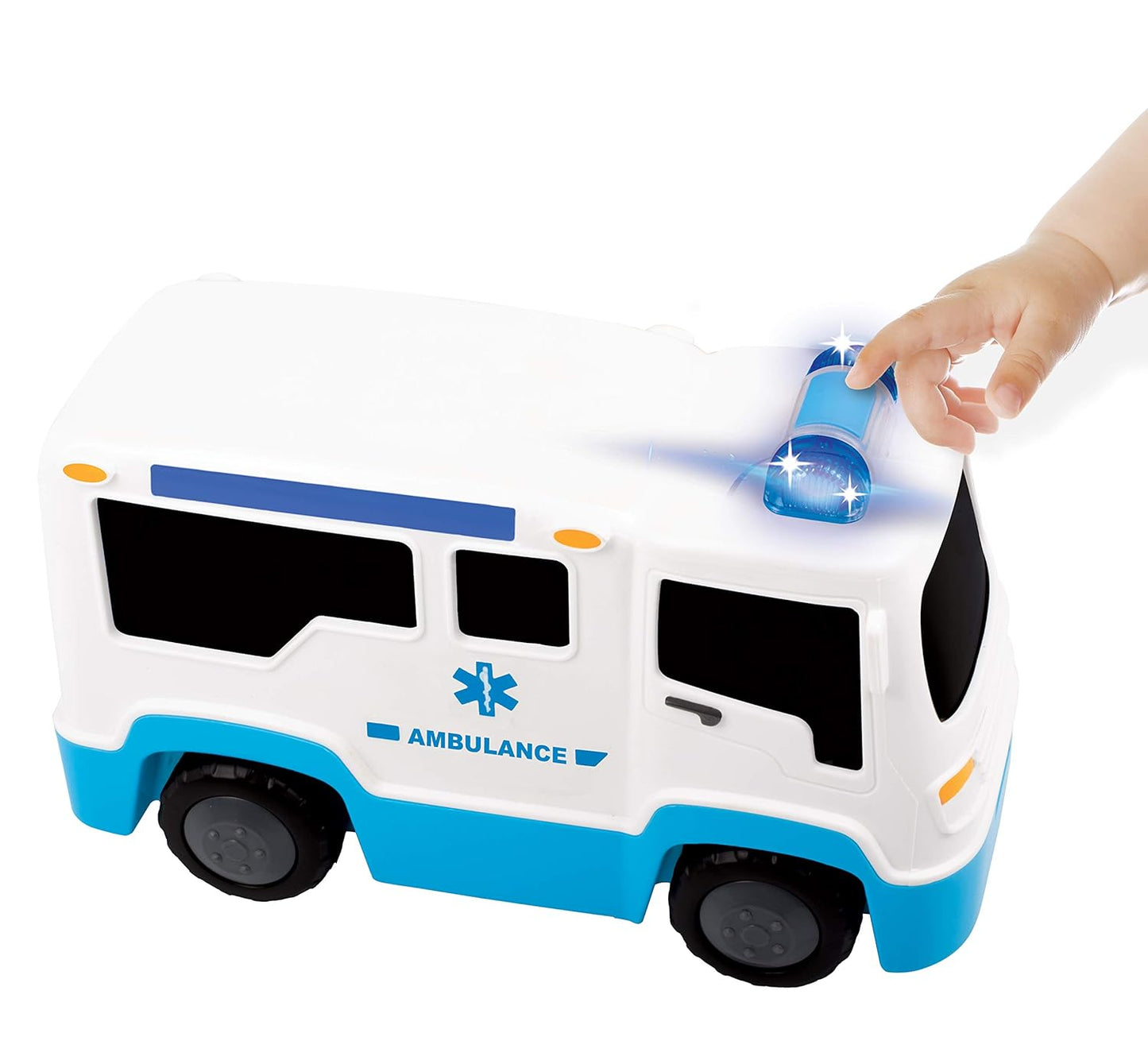 Giggles Rescue Ambulance, Multicolour Vehicle with Lights and Sounds, Develops Motor Skills (PACK OF 6)