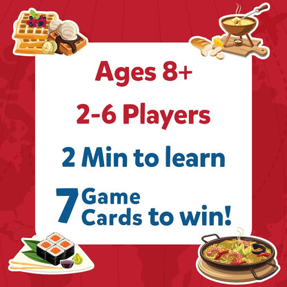 Skillmatics Guess in 10 Foods Around the World, Card Game for Boys, Girls, and Kids Who Love Educational Travel Toys, Board Games, Geography and History, Gifts for Ages 8, 9, 10 and Up(PACK OF 5)