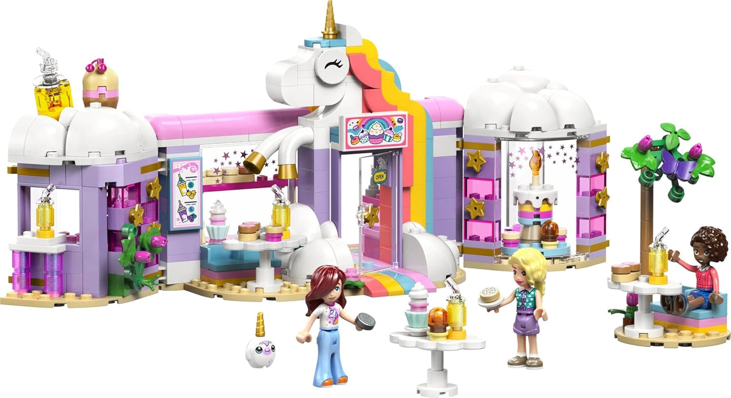 LEGO Friends Unicorn Dream Café Building Set - Pretend Play Unicorn Toy with 3 Minidolls - 42684