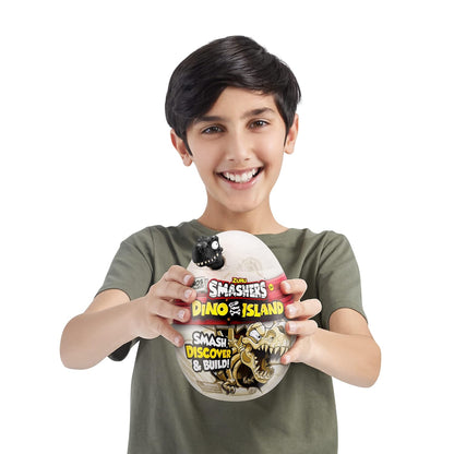 Smashers Dino Island Nano Egg by ZURU with 6 Hidden Surprises, Mini and Dinosaur Toy, Prehistoric Discovery Slime More, Age 3+ Color May Vary