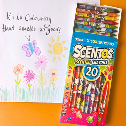 Scentos Vibrant scented crayons 20s By Fratelli (PACK OF 12)