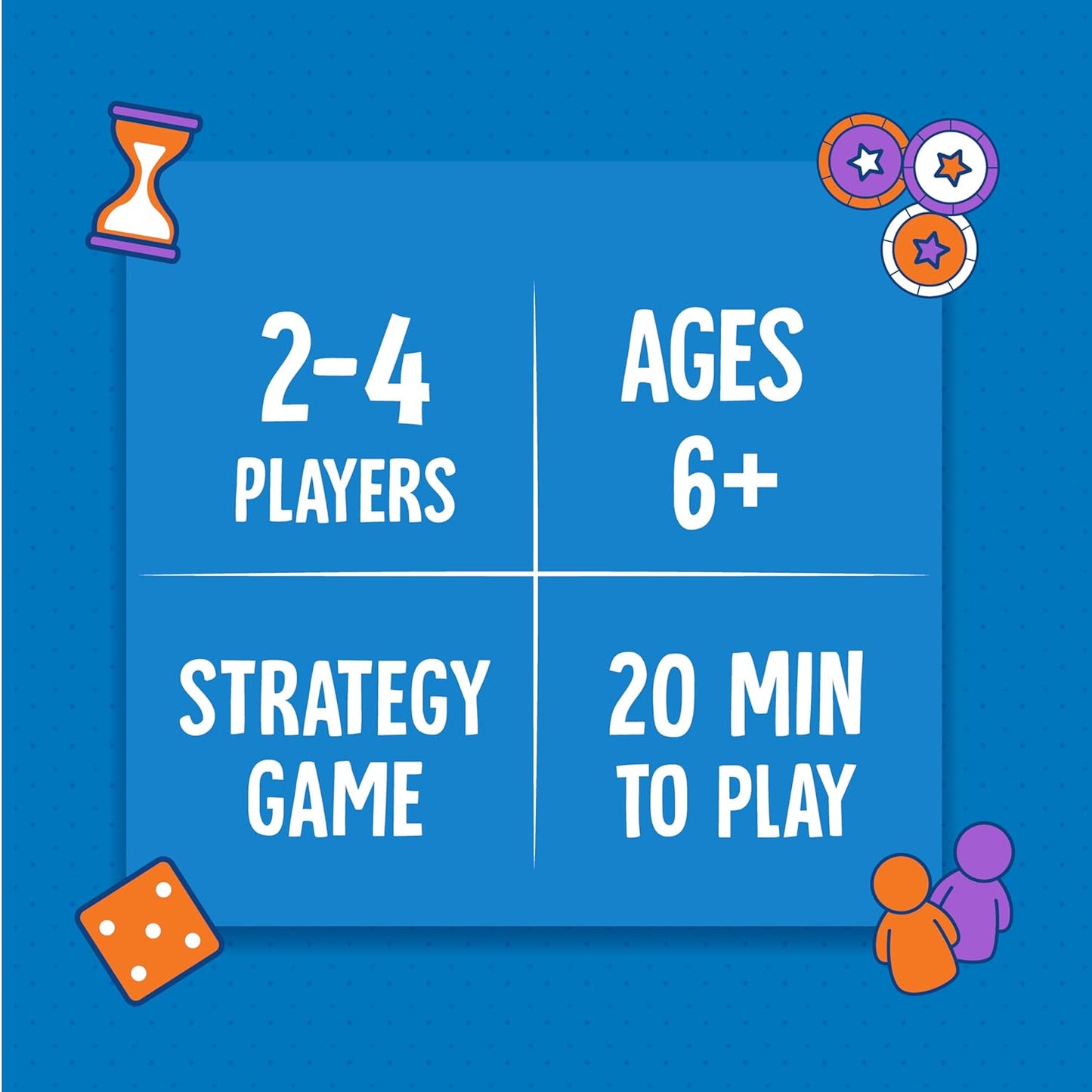 Original Topple, Strategy Game, Board Game for Kids (PACK OF 8)