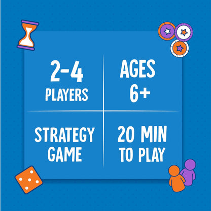 Original Topple, Strategy Game, Board Game for Kids (PACK OF 8)