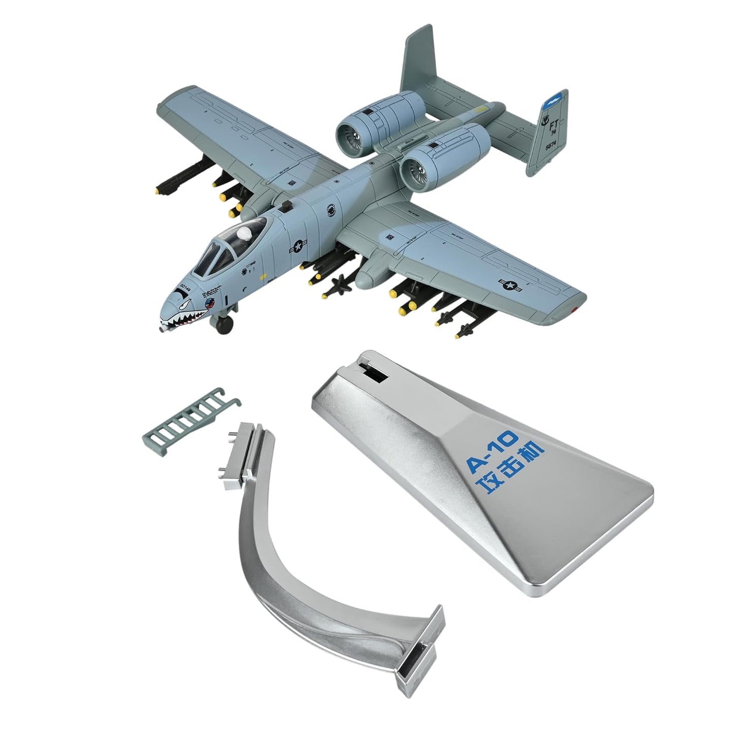 Toys Uncle Diecast Aeroplane Scale Model, (1:400 Fighter Aeroplane with Light and Sound (Type 20))