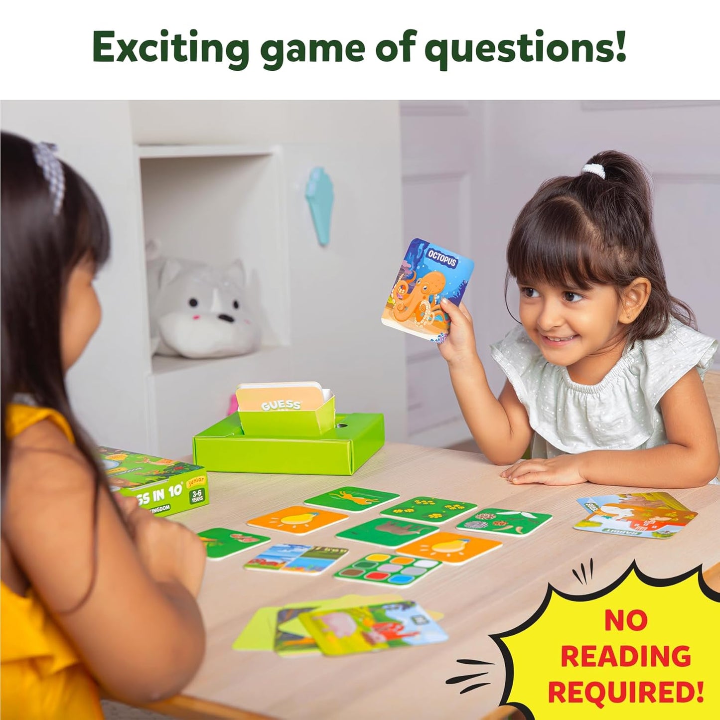 Skillmatics Guess in 10 Junior World of Animals, Gifts for Kids, Boys, Girls Who Love Board Games, Card Games, Educational Toys, Travel Game for Ages 3, 4, 5, 6(PACK OF 5)