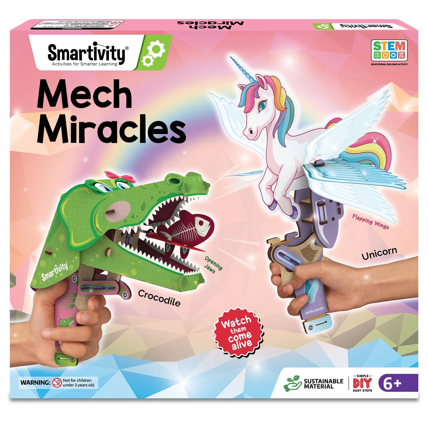 Smartivity 2in1 Animals I Magical Unicorn & Cute Crocodile I Toys for Kids 6-12 Years Old | Birthday Gifts for Boys & Girls| DIY Science Toy for Kids 6,7,8,9,10,11,12 I STEM Educational Game(PACK OF 6)