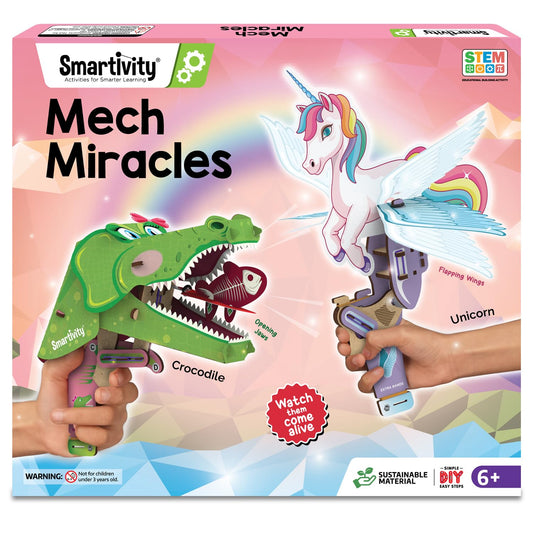 Smartivity 2in1 Animals I Magical Unicorn & Cute Crocodile I Toys for Kids 6-12 Years Old | Birthday Gifts for Boys & Girls| DIY Science Toy for Kids 6,7,8,9,10,11,12 I STEM Educational Game(PACK OF 6)