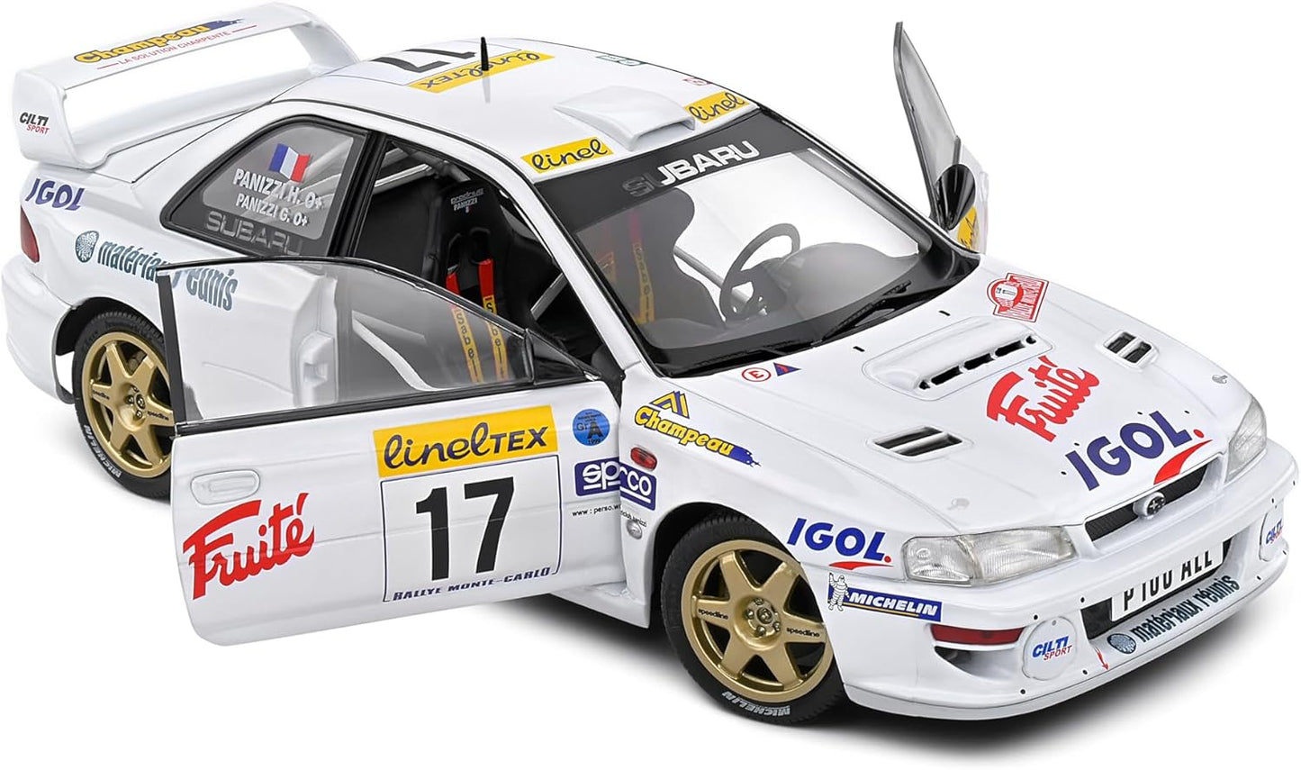 solido 1:18 Subaru Impreza S5 WRC99 22B Blue 17 Panizzi/Panizzi Rally Monte Carlo 1999