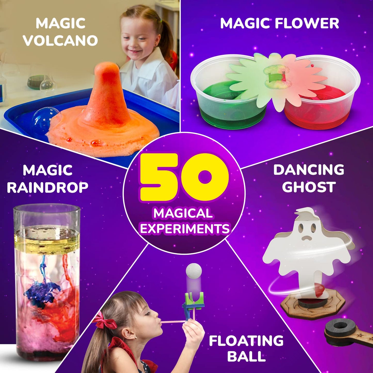 Smartivity Magic Science Kit for Kids Ages 4-6-8 Years | Birthday Gifts for Boys & Girls | 50+ Amazing Science Experiments I Educational Toy for Kids Age 4,5,6,7,8 Year Old(PACK OF 6)
