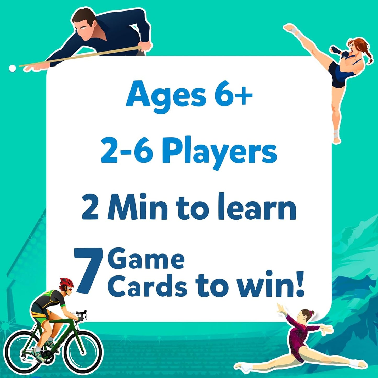 Skillmatics Guess in 10 Sports, Perfect for Boys, Girls, Kids, and Families Who Love Card Games, Toys, Travel Games, Gifts for Ages 6, 7, 8, 9 and Up(PACK OF 5)