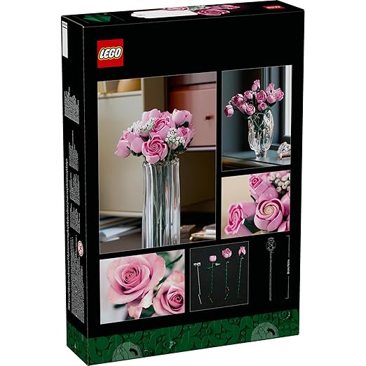 LEGO Botanicals Bouquet of Pink Roses, Decorative Flowers 10374