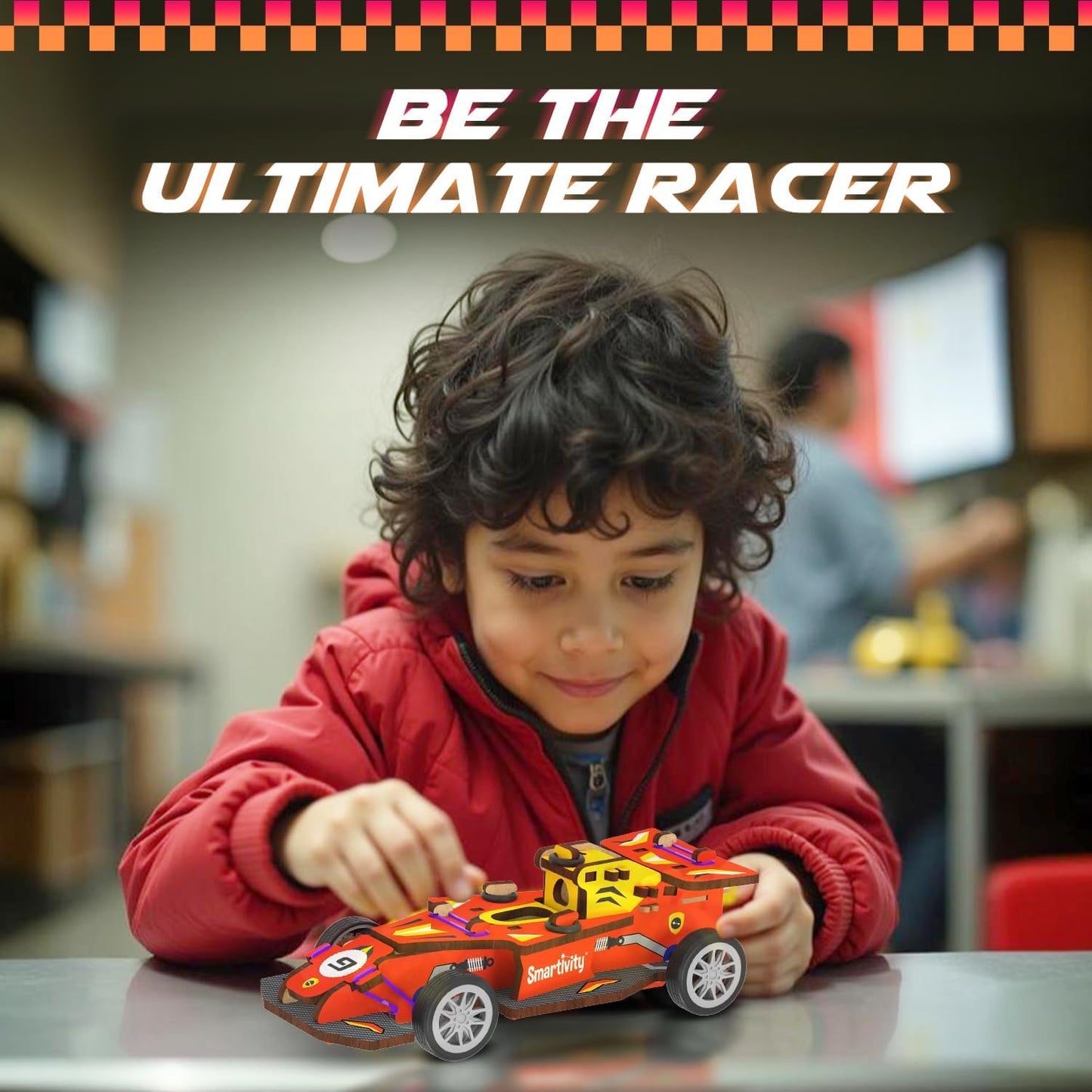 Smartivity DIY Speed CAR Toy for Kids Ages 6-12 | F1- Racing Car with Launcher | Fun Birthday Gift for Boys and Girls(PACK OF 6)
