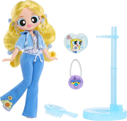 L.O.L. Surprise! OMG The Powerpuff Girls Doll - Bubbles - Includes 1 Model Doll, with 1 Outfit and Accessories, Collect all 3