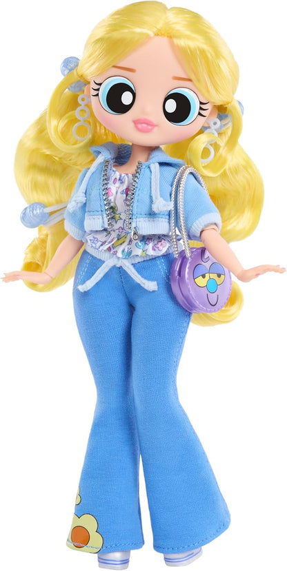 L.O.L. Surprise! OMG The Powerpuff Girls Doll - Bubbles - Includes 1 Model Doll, with 1 Outfit and Accessories, Collect all 3