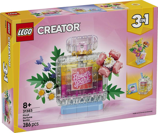 LEGO Creator 31383 Floral Decor Perfume Bottle 3-in-1 Building Set, 286 Pieces, 8+