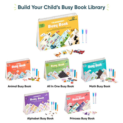 Curious Cub Montessori Busy Book On Modes Of Transport |Toddler Busy Binder for 2-5 Yrs | Activity Binder, Quiet Book |Educational Toys For 2 Year Old