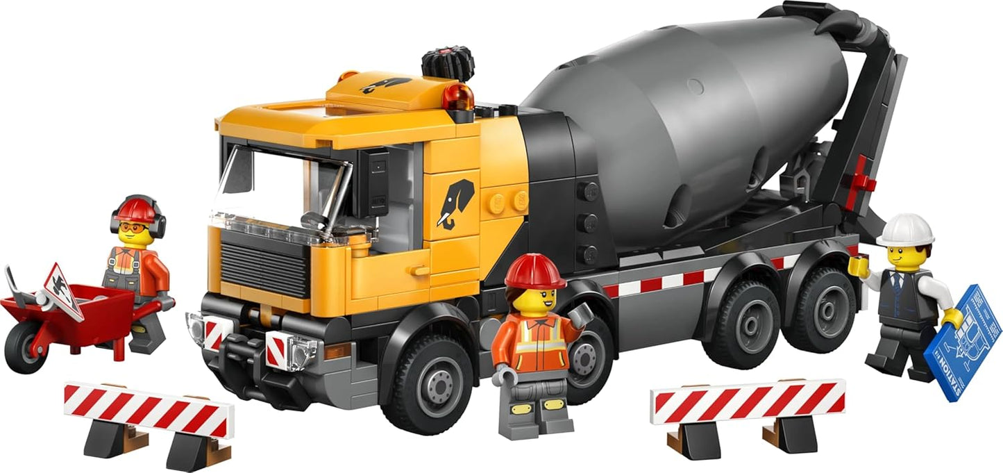 LEGO City Cement Mixer - Big Construction Toy Truck 60478