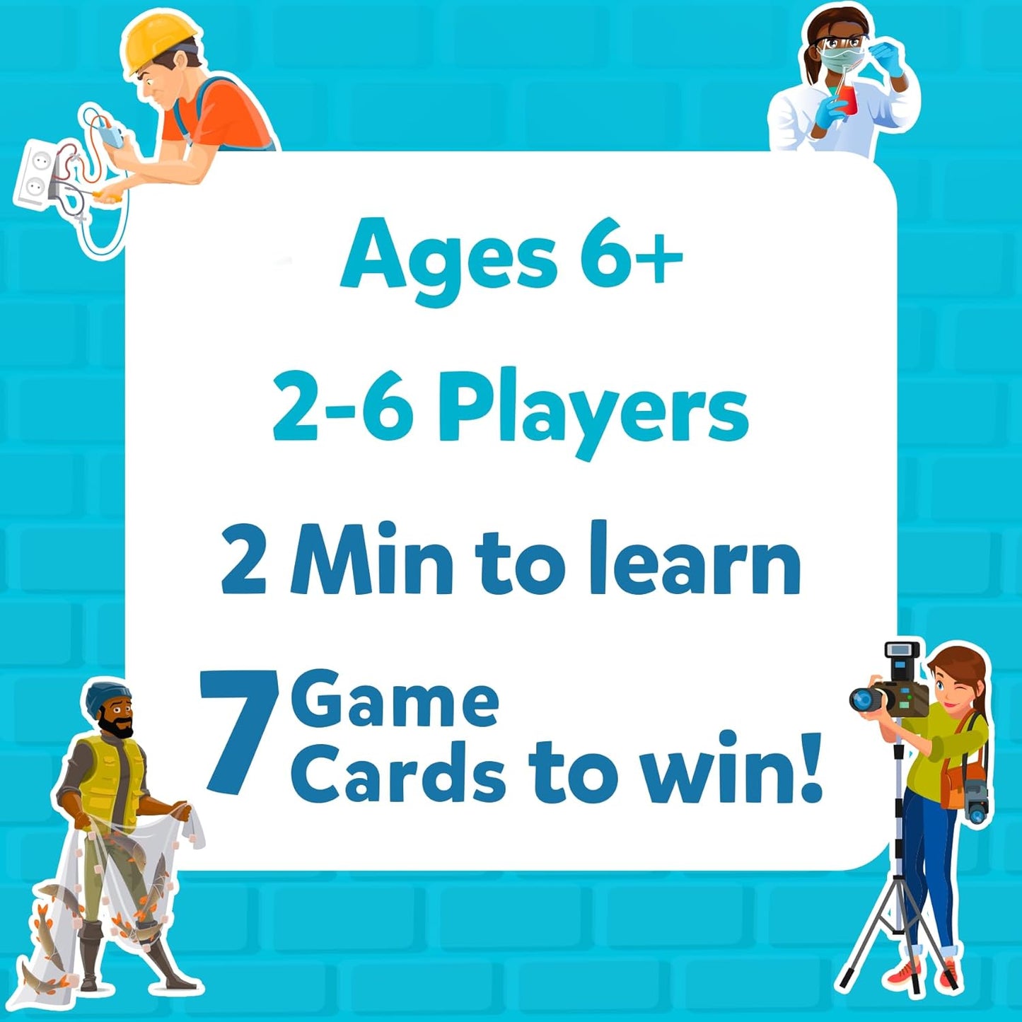 Skillmatics Card Game - Guess in 10 Inspiring Professions, Gifts for 6 Year Olds and Up, Quick Game of Smart Questions, Fun Family Game(PACK OF 5)