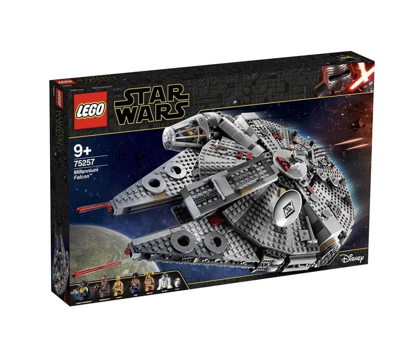 LEGO Millennium Falcon Building Blocks for Kids (1351 Pcs) 75257,Multicolor