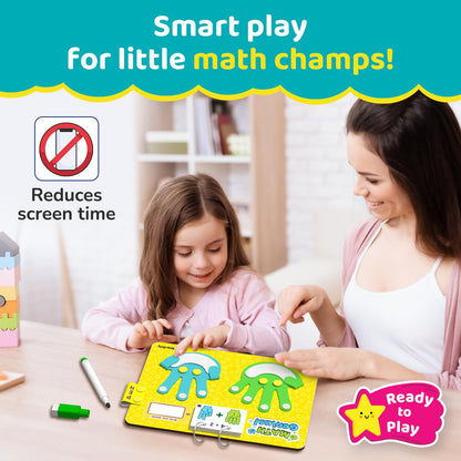 Smartivity Math Genius | Educational Toy for Kids 3+ Years | 40+ Challenges - Foldable Finger Counting Hands | Learn Counting, Numbers, Addition & Subtraction | Birthday Gift for Boys & Girls 3,4,5,6(PACK OF 6)