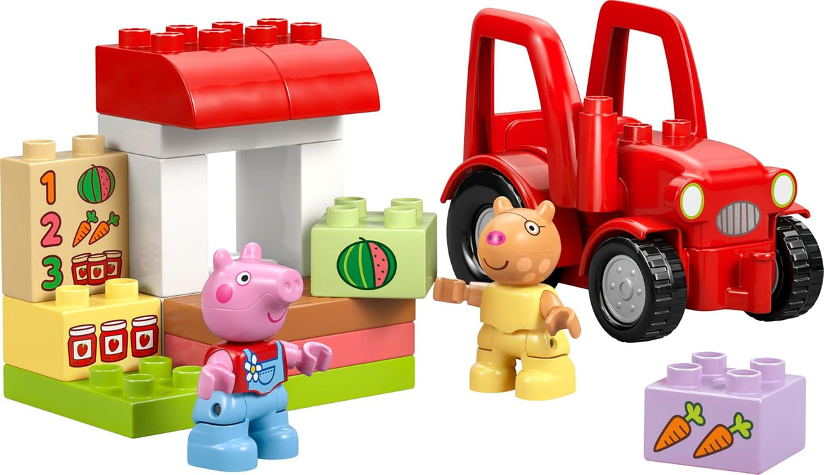 LEGO DUPLO Peppa Pig 10468 Tractor & Market Farm Playset, 18 Pieces, 2+