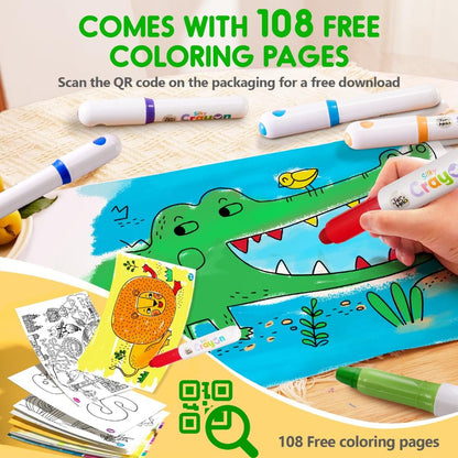 Jarmelo Ultra Silky Washable Crayons-12 colors