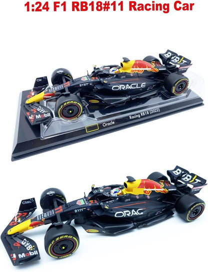 Bburago 2022 1/24 New F1 RB18#11 Perez Racing Compatible with Red Bull 1:24 R18 NO.11 Static Alloy Car Collectible Gift Die Cast Model