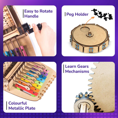 Smartivity DIY Music Machine Toy for Kids 8-9-10-11-12-13-14 Years Old I Create Your own Music with 7 Preset Songs - Jingle Bells, Happy Birthday & More I Christmas, Birthday Gift for Girls & Boys(PACK OF 6)