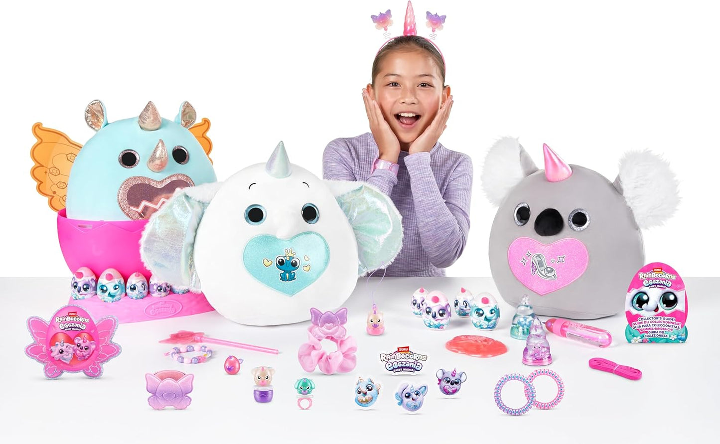 Eggzania Fairy Mania (Koala) by ZURU, Plush Toy, Collectible Plush, Surprise Eggs, Wearable Accessories, Slime, Toys for Girls