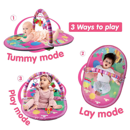 Giggles - Deluxe Play Gym, Pink Colour Activity Playgym, 3 in 1 Modes of Play (PACK OF 4)