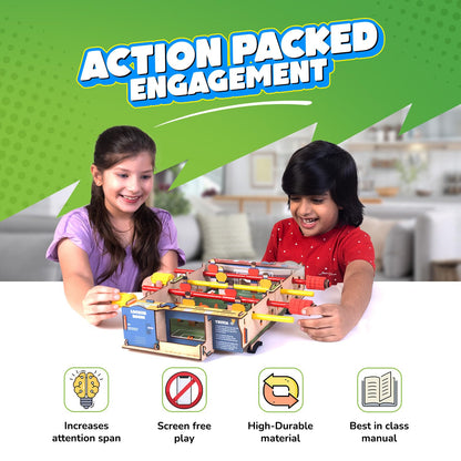 martivity DIY Foosball Table for Kids Ages 6-7-8-9-10-11-12 Years I Indoor Scoccer Game | Birthday Gifts for Boys & Girls (PACK OF 6)