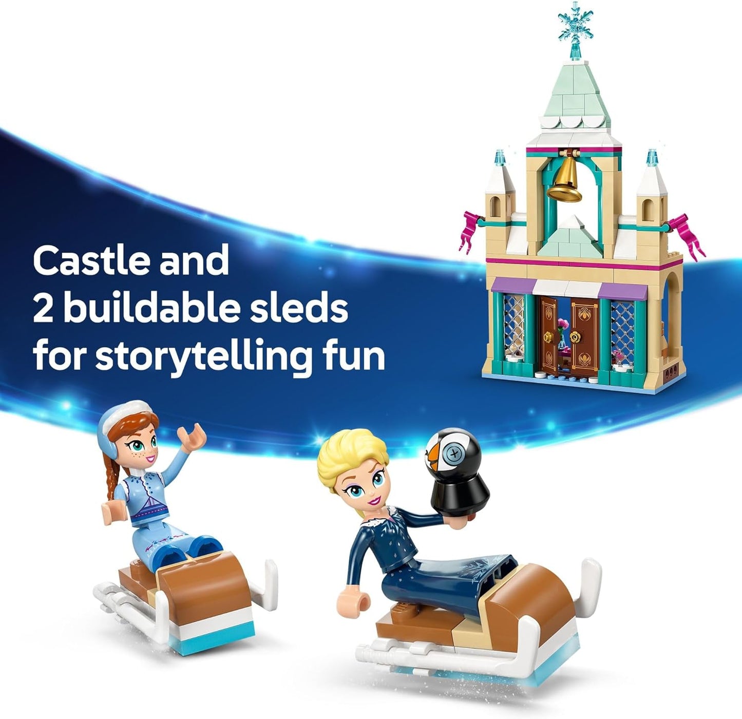 LEGO Disney Frozen: Arendelle Frozen Castle - Building Playset for Kids - Frozen Castle Toy for Fans with Princess Anna and Elsa Minidolls