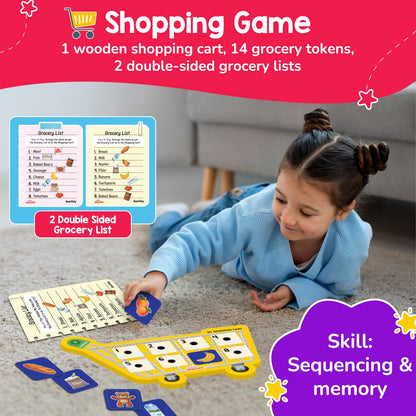 Smartivity 5-in-1 Montessori Play Box Kids 4-6 Years | 5 Educational Activities Kit Birthday Gift for Boys & Girls I Brain Boosting Toy I Builds Vocabulary, Matching, Counting Skils 4,5,6 Years Old(PACK OF 6)