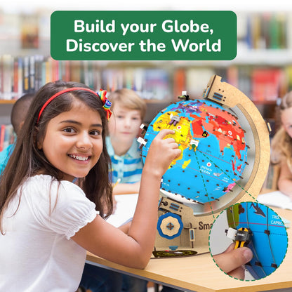 Smartivity Interactive Globe Model for Kids 8-14 Years Old | Build Your Own Globe with 1000+ Facts About Animals, Monuments, Places I Birthday Gift for Boys...(PACK OF 6)