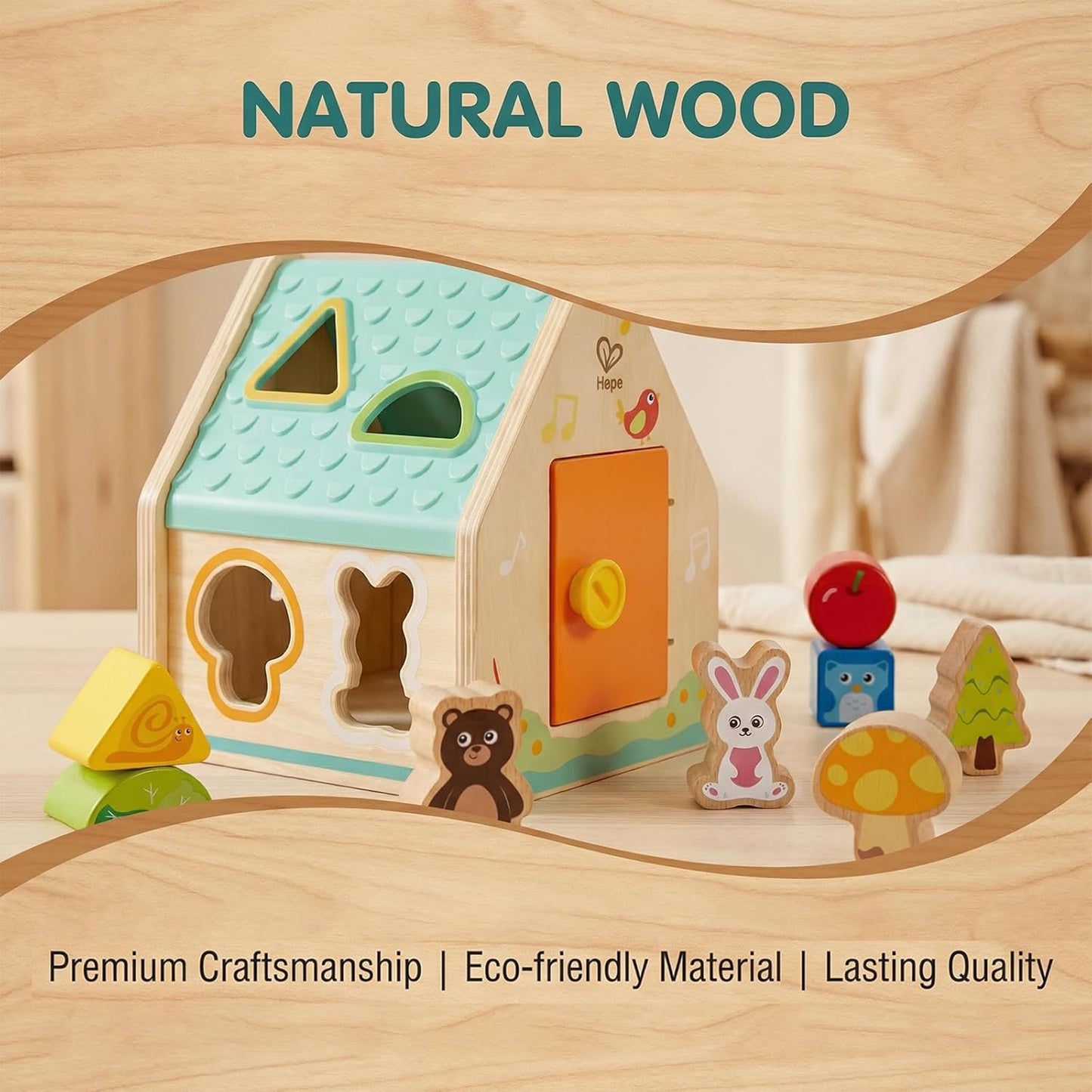 Hape Critter House Shape Sorter