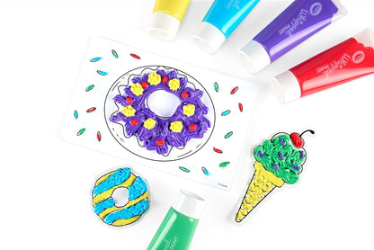 Crayola Kids Painting Kit Children’s Art Supplies, Craft Kit for Kids, DIY Whipped Paint Set, Canvas & Colour Sheets, Punch-Out Art Sheets, Creative Painting Toys, Non-Toxic Paint