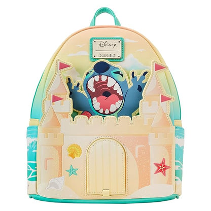 Loungefly Disney Stitch Sandcastle Beach Surprise Mini Backpack, Multi, One Size, Backpack