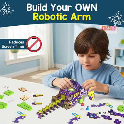Smartivity Robotic Arm for Kids 8-14 Years | Handheld Grabber with Flexible Neck | Birthday Gift for Boys & Girls I Educational Science Toy for Creative Play for 8,9,10,11,12,13,14 Years(PACK OF 6)