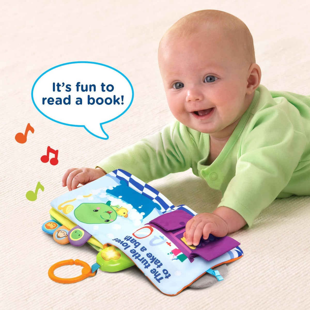 VTech Peek & Play Baby Book – Interactive Early Learning Toy for Infants