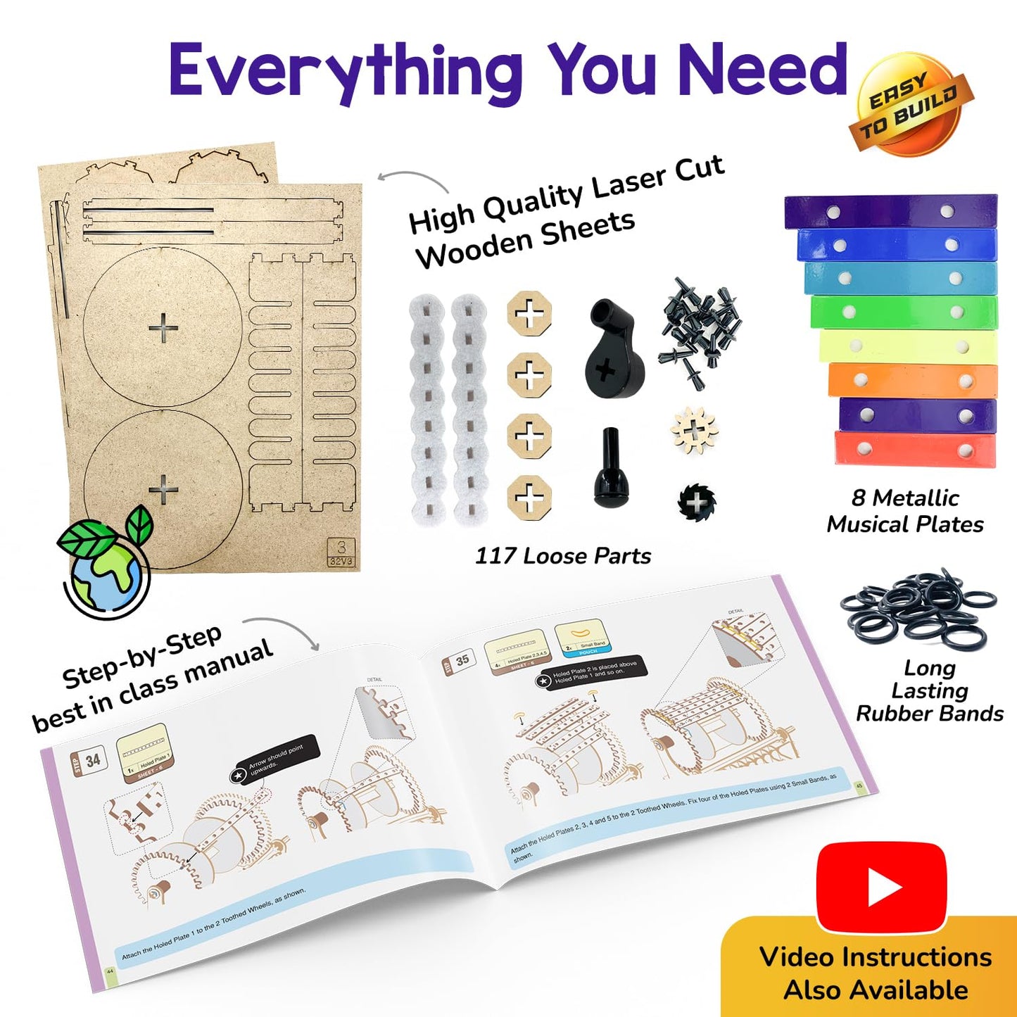 Smartivity DIY Music Machine Toy for Kids 8-9-10-11-12-13-14 Years Old I Create Your own Music with 7 Preset Songs - Jingle Bells, Happy Birthday & More I Christmas, Birthday Gift for Girls & Boys(PACK OF 6)