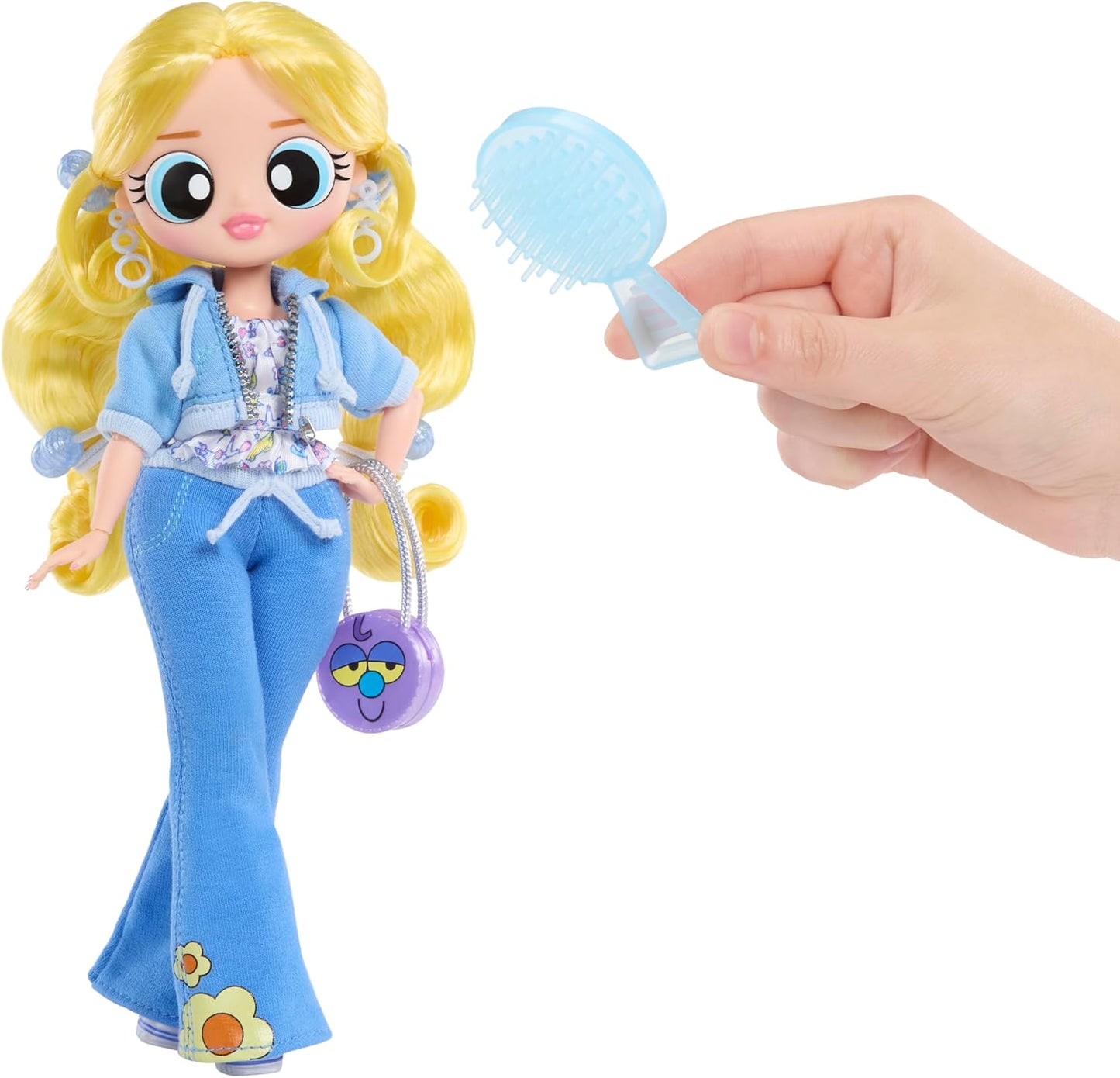 L.O.L. Surprise! OMG The Powerpuff Girls Doll - Bubbles - Includes 1 Model Doll, with 1 Outfit and Accessories, Collect all 3