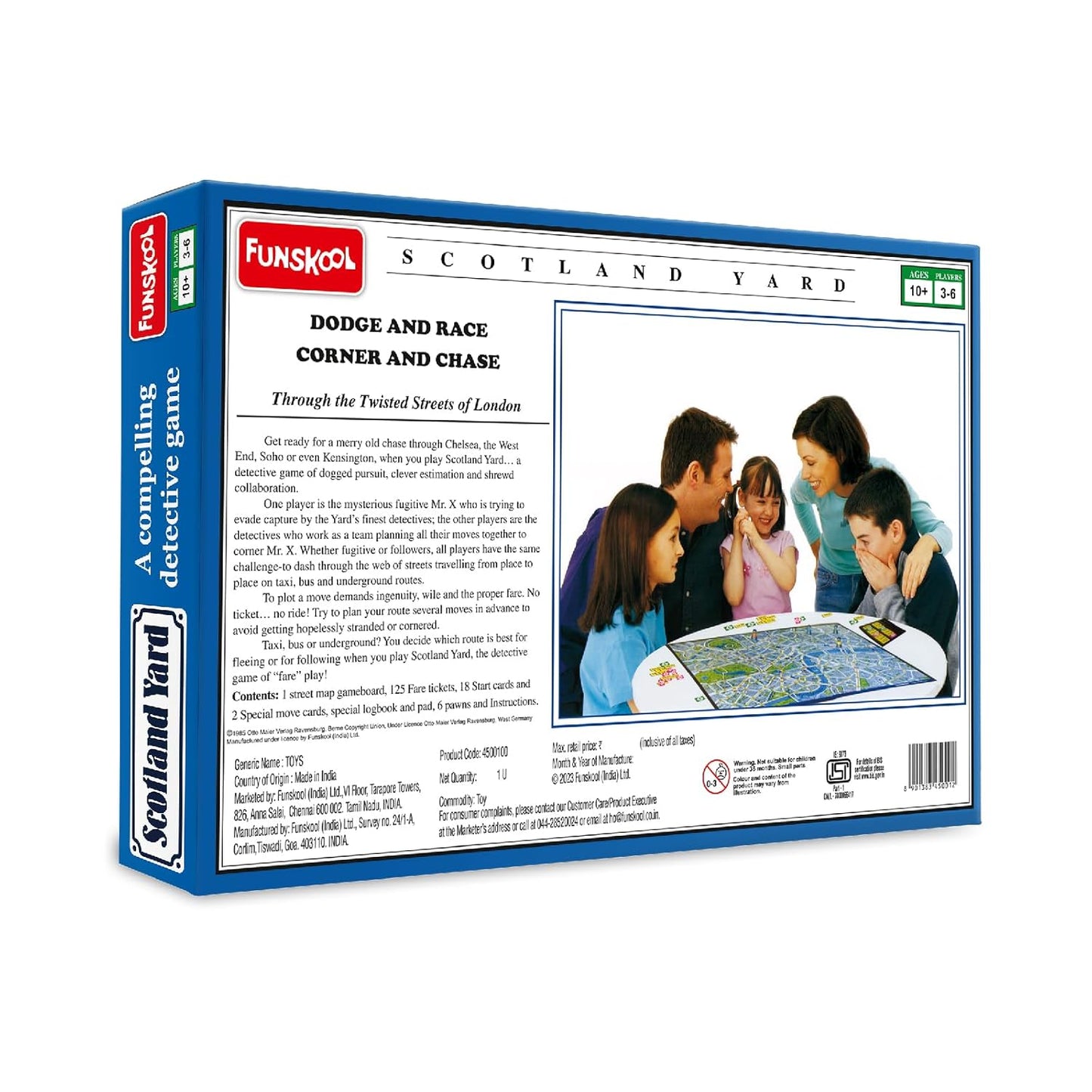Scotland Yard, A Compelling Detective Game, Strategy Game, Board Game for Kids (PACK OF 6)