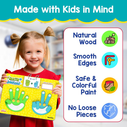 Smartivity Math Genius | Educational Toy for Kids 3+ Years | 40+ Challenges - Foldable Finger Counting Hands | Learn Counting, Numbers, Addition & Subtraction | Birthday Gift for Boys & Girls 3,4,5,6(PACK OF 6)