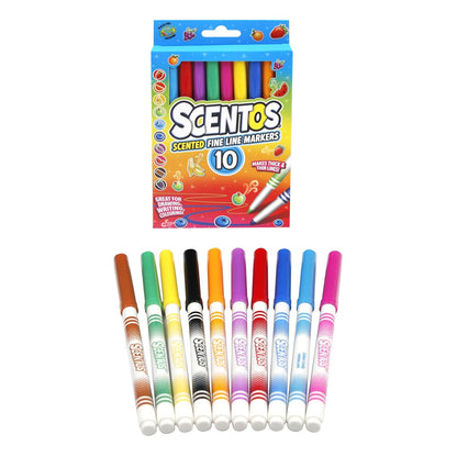 Scentos Scented Fine Line Markers 10(pack of 12)
